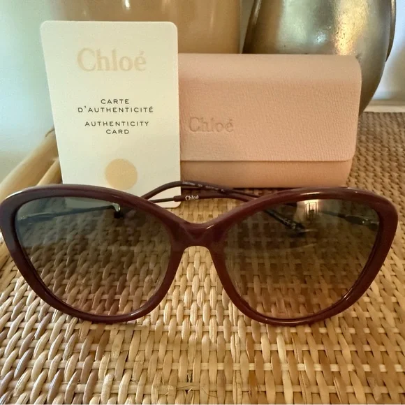 Chloé CH0175SK Havana Brown 59mm Women’s Sunglasses I Authentic I MSRP $470 NWT - Picture 3 of 8